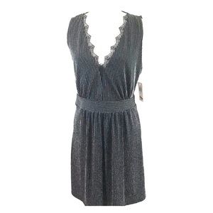 Sleeveless stripe dress w/lace back (#203)